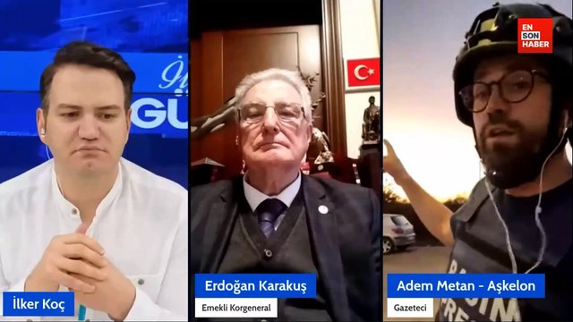 Ensonhaber canlı yayınında Demir Kubbe'nin devreye girdiği anlar