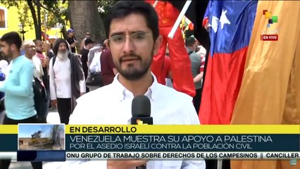 Download Video: Organizaciones Sociales en Venezuela muestran su apoyo a Palestina