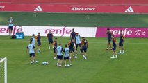 Spain training ahead of crucial qualifier against group leaders Scotland