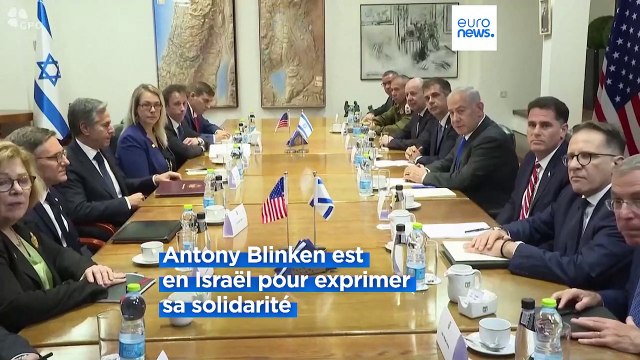 Israël-Gaza : la visite d'Antony Blinken marque le soutien inébranlable des États-Unis à Israël