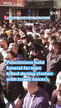 Palestinians Hold Funeral for Teen Killed During Clashes With Israeli Forces
