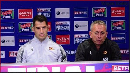 Press conference before Wigan Warriors v Catalans Dragons