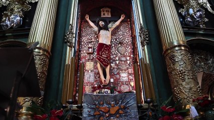 Kraków - komisja konserwatorska w Klasztorze Cystersów w Mogile