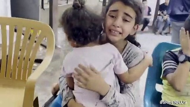 Palazzi distrutti e feriti in ospedale a Rafah, a sud di Gaza