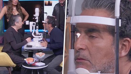 'El Negro' Araiza descubrió por qué tiene una mancha en el ojo en un examen oftalmológico