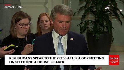 Michael McCaul Speaks With The Press After GOP Meeting On Selecting A Speaker