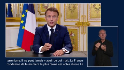 Emmanuel Macron : «Le Hamas est un mouvement terroriste»
