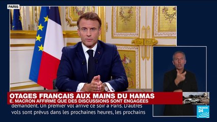 REPLAY - Allocution d'Emmanuel Macron après l'attaque du Hamas en Israël