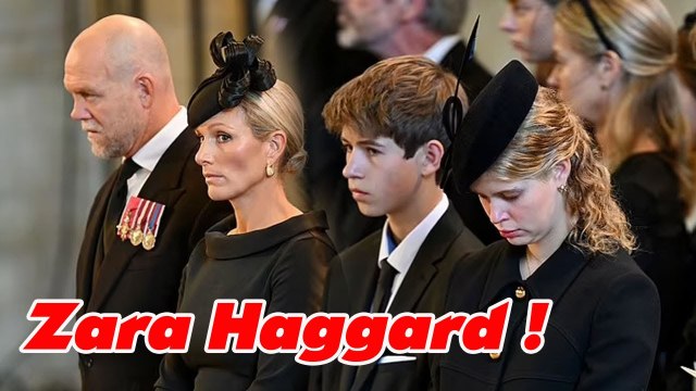 Zara Tindall looks dilapidated as she joins senior royals in the Queen's procession