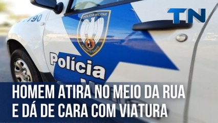 Homem atira no meio da rua e dá de cara com viatura na Grande Vitória