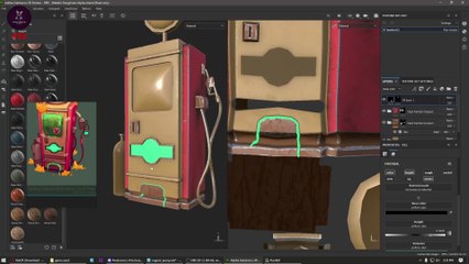 Autodesk Maya Lecture 14 - Petrol Pump Asset Texturing Part 1 | Hastar Creations