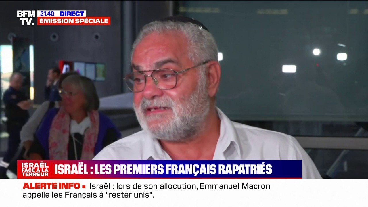 "Partir était nécessaire": Le témoignage d'un Français rapatrié d'Israël à son arrivée à l'aéroport de Roissy