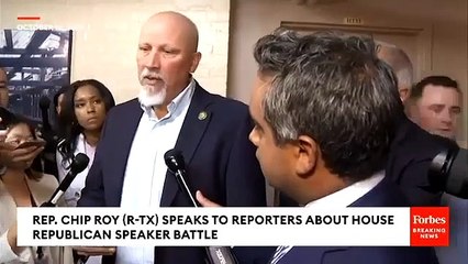 'One Of The Swampier Things I've Seen': Chip Roy Pressed On Not Voting For Scalise As House Speaker
