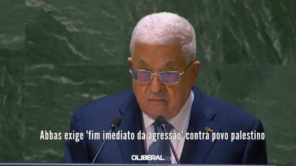 Abbas exige 'fim imediato da agressão' contra povo palestino