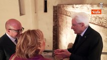 Mattarella alla cerimonia per apertura cantiere della Biblioteca Nazionale di Archeologia