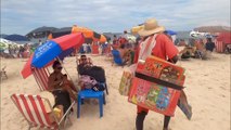 Sunny Rio de Janeiro Copacabana Beach Brazil