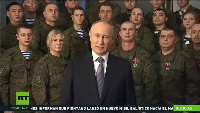 Новогоднее обращение Президента РФ В.В. Путина (RT на Испанском, 31.12.2022)