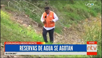 Reservas de agua de la comunidad Medio Monte se agotan