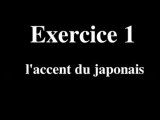 Exercice #1 l'accent du japonais