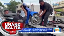 Ilang sasakyan na ilegal na nakaparada, hinatak ng MMDA; Mga gamit sa bangketa, inalis din | UB