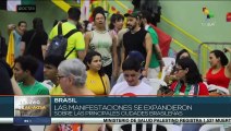Organizaciones sociales de São Paulo marchan en apoyo al pueblo palestino
