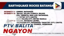 Calaca, Batangas, niyanig ng magnitude 5.0 na lindol
