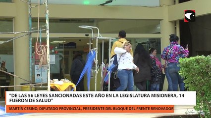 De las 56 leyes sancionadas este año en la legislatura Misionera, 14 fueron de salud