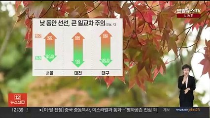 [날씨] 오늘 구름 많고 선선, 큰 일교차…내일 전국 비