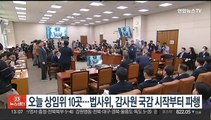 오늘 상임위 10곳…법사위, 감사원 국감 시작부터 파행