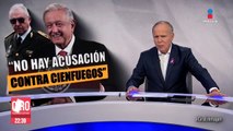 López Obrador responde a críticas por condecoración al general Cienfuegos
