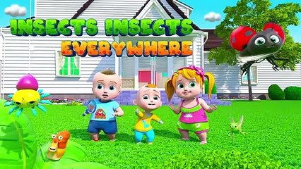 Find and Learn INSECTS around You! - BillionSurpriseToys Nursery Rhymes & Kids Songs