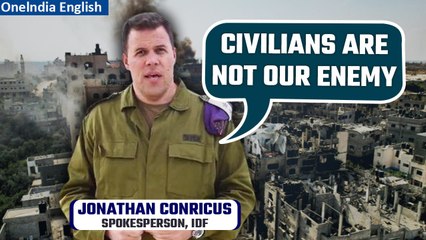 Download Video: Israel-Gaza War: IDF Spokesperson Jonathan Conricus addresses combat operations | Oneindia News