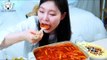 ASMR MUKBANG| Shinjeon Cheese Tteokbokki, Deep-Fried Squid, Spam Mayonnaise Rice.