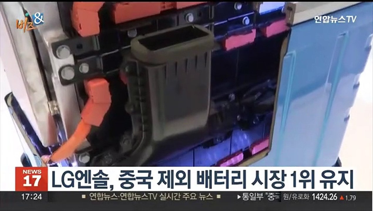[비즈&] LG엔솔, 중국 제외 배터리 시장 1위 유지 外