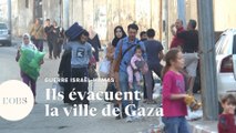 Guerre Israël-Hamas : des habitants de Gaza commencent à évacuer la ville