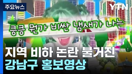 "킁킁 비싼 냄새" 강남구 홍보영상 지역 비하 논란 / YTN