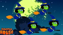 Five Wicked Witches | Halloween Songs and Scary Nursery Rhymes | Spooky Cartoon Videos for Kids