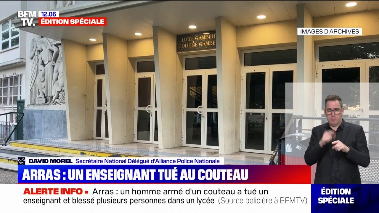 Attaque au couteau dans un lycée d'Arras: les élèves retenus confinés dans les classes