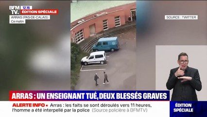 Attaque au couteau dans un lycée à Arras: l'auteur présumé filmé lors d'une altercation