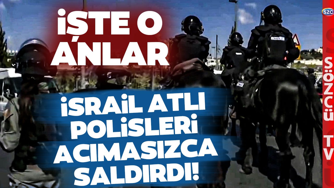 İsrail Atlı Polisleri Öyle Şeyler Yaptı ki! Mescid-i Aksa'nın Etrafında Dumanlar Yükseldi