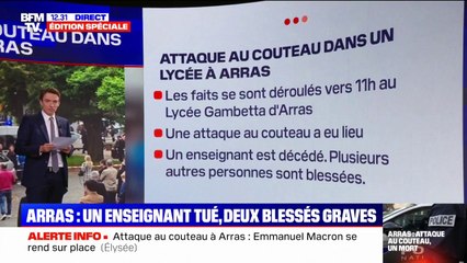 Attaque au couteau dans un lycée d'Arras: ce que l'on sait à 12h30
