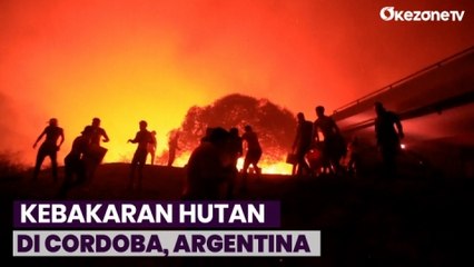 Kebakaran Hutan Meningkat Akibat Gelombang Panas di Cordoba, Argentina