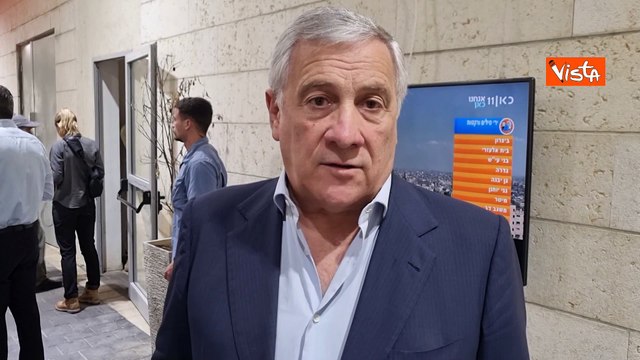 Tajani in Israele: Ribadito sostegno italiano, faremo di tutto per liberare ostaggi