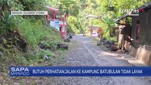 Dihantam Lava Sejak 2019, Jalan Ke Batubulan Sitaro Rusak Parah