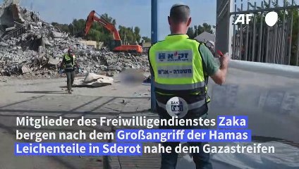 Freiwillige bergen Getötete in Israel: "Es ist das Grauen"