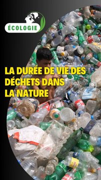 La durée de vie de déchets dans la nature