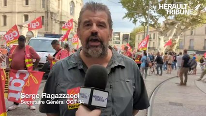#Grève #13octobre interview Serge Ragazzacci Secrétaire Général CGT Hérault