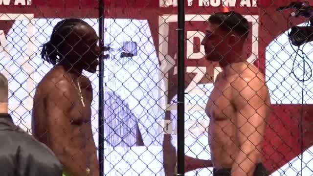 John Fury punches glass in KSI face-off