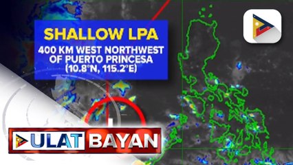 LPA, magpapaulan sa Palawan at Zamboanga Peninsula