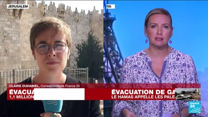 Israël exige l'évacuation de la ville de Gaza, le Hamas refuse